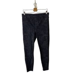SPANX Gray Acid Wash X-Large Jean-ish Twill Pull-on Shaping Ankle Leggings